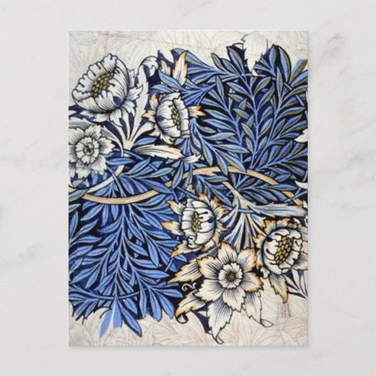 "Tulip & Willow" by William Morris - Postcard ポストカード (正面)