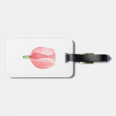 Tulipan acuarela rosa ラゲッジタグ (裏面横)