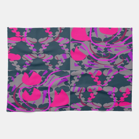 Tulipbulbs Roses キッチンタオル (横)