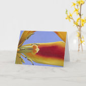 Tulipeのアラベスク-芸術カード カード (黄色い花)