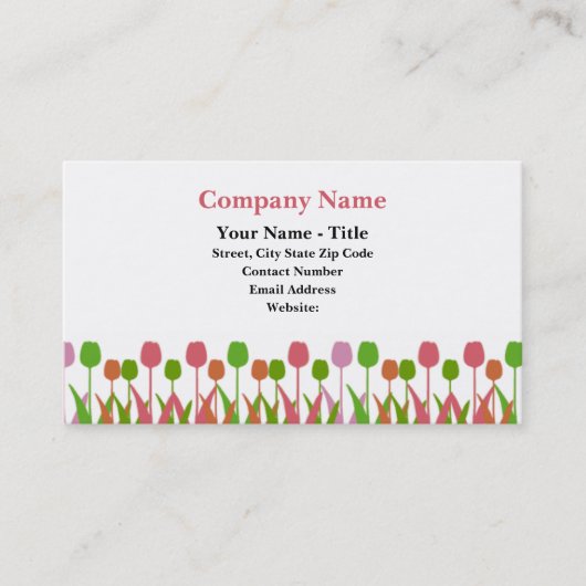 Tuliplineの名刺 名刺 (正面)