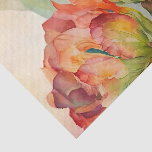 TULIPMANIA 1/6オウムのチューリップのデコページ紙 薄葉紙 (詳細)