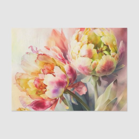 TULIPMANIA 6/6のデコページ紙 薄葉紙 (正面)