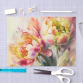 TULIPMANIA 6/6のデコページ紙 薄葉紙 (クラフト)