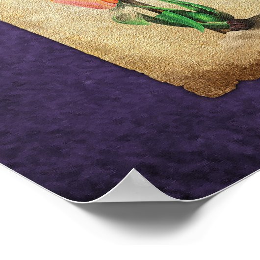 Tulipomaniaグラフ（紫） ポスター (角)