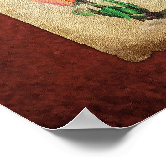 Tulipomaniaグラフ（赤） ポスター (角)