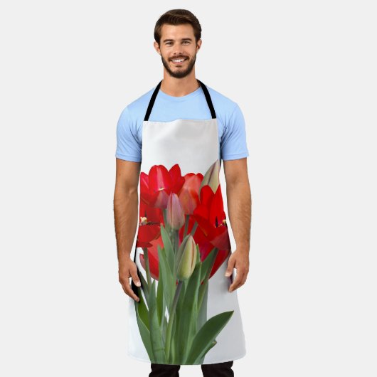 Tulips エプロン (着用した状態)