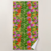 Tulips beach towel  ビーチタオル (正面)