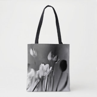 Tulips Black and White Tote Bag トートバッグ