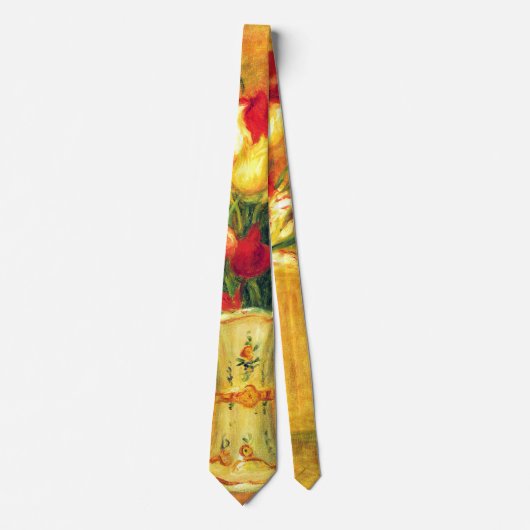 Tulips by Pierre Renoir, Vintage Impressionism Art ネクタイ (正面)