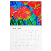 tulips Calendar カレンダー (1月 2026)