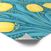 Tulips in blue and yellow ポスター (角)
