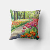 Tulips in The Park クッション (裏面)