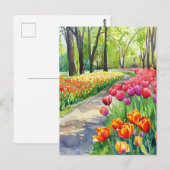 Tulips in The Park ポストカード (正面/裏面)