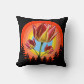 tulips nature botanical plant  クッション (正面)