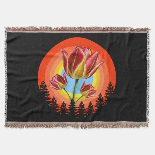 tulips nature botanical plant  スローブランケット (正面)