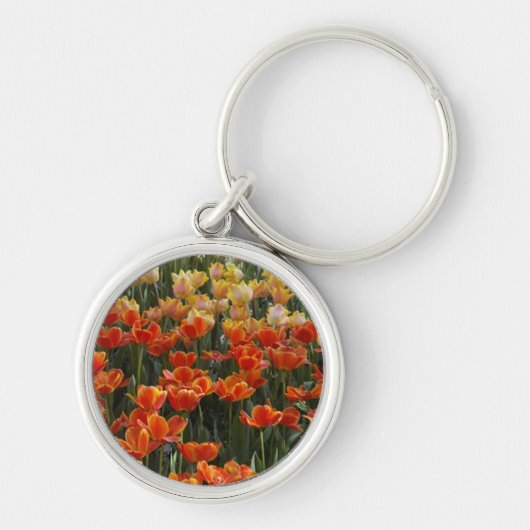 Tulips Round Keychain キーホルダー (正面)
