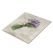 Tulips Rustic Floral Faux Ceramic Tile タイル (側面)
