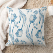 Tulips Throw Pillow クッション (ブランケット)