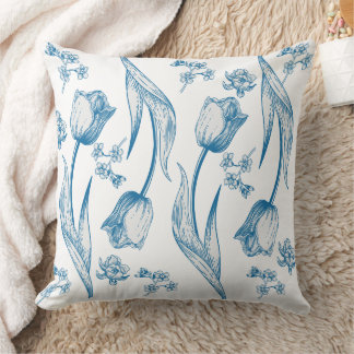 Tulips Throw Pillow クッション