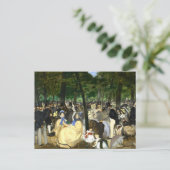 Tullerias Edouard Manetの音楽 ポストカード (スタンド正面)