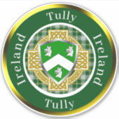 Tully Irish Shield/Celtic Cross Personalized シール (正面)