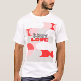 TULOL レッド ピンク ホワイト Tシャツ