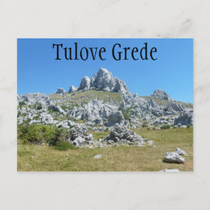 Tulove Grede, Velebit Mountains,ダルマティア,クロアチア ポストカード