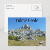 Tulove Grede, Velebit Mountains,ダルマティア,クロアチア ポストカード (正面/裏面)