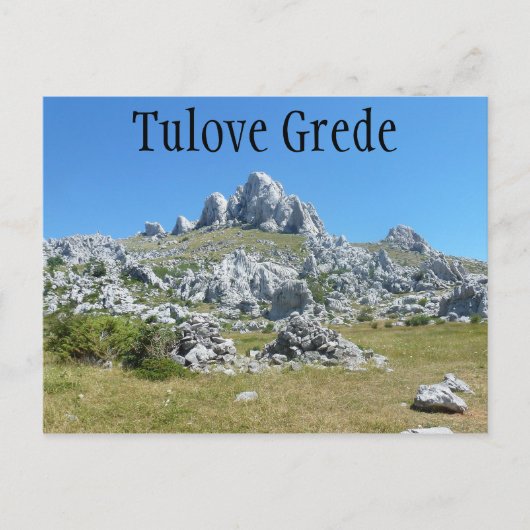 Tulove Grede, Velebit Mountains,ダルマティア,クロアチア ポストカード (正面)