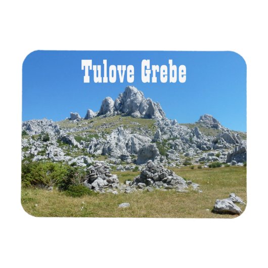 Tulove Grede, Velebit Mountains，ダルマティア，クロアチア マグネット (横)