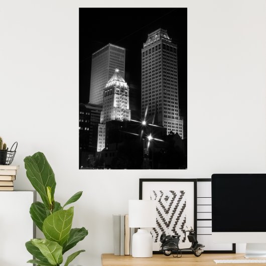 Tulsa After Dark Black and White, 2010 ポスター (ホームオフィス)