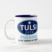 Tulsi 2020年のGabbardのキャンペーンユニークな政治 ツートーンマグカップ (左)