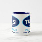 Tulsi 2020年のGabbardのキャンペーンユニークな政治 ツートーンマグカップ (中央)