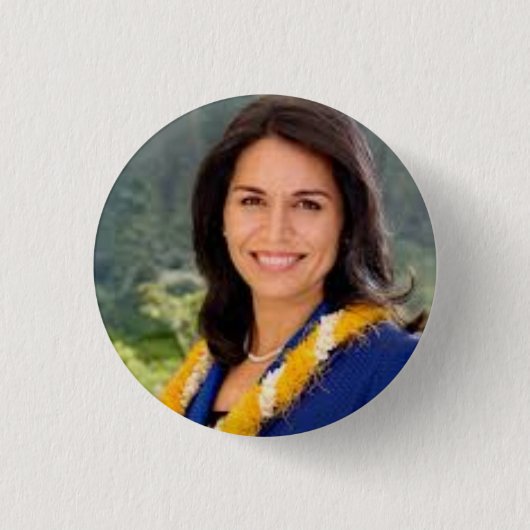 TULSI GABBARD 2020ボタ大統領のン 缶バッジ (正面)