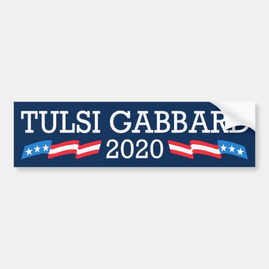 Tulsi Gabbard 2020年 バンパーステッカー (正面)