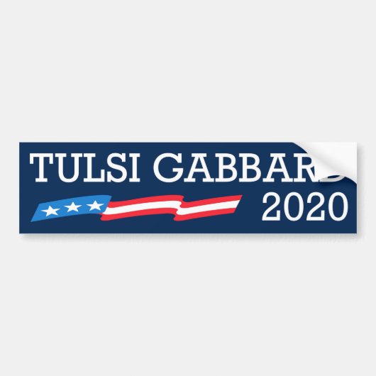 Tulsi Gabbard 2020年 バンパーステッカー (正面)