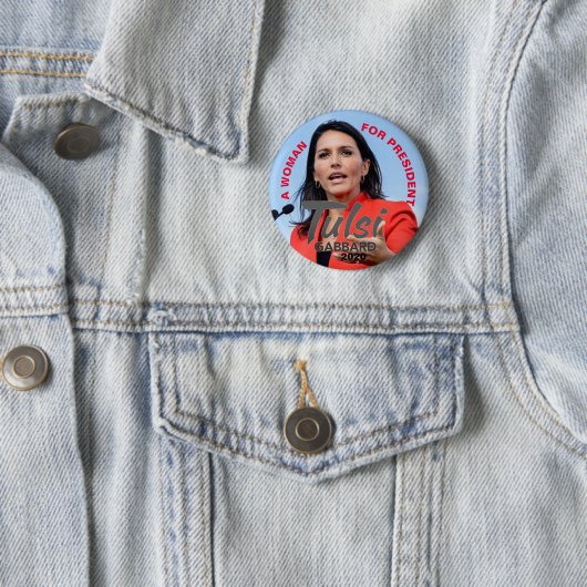 Tulsi Gabbard 2020年 缶バッジ (インサイチュ)