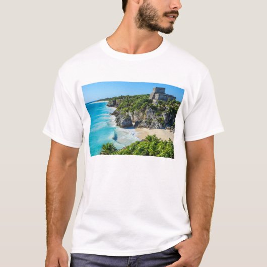 Tulumのマヤの台なし Tシャツ (正面)