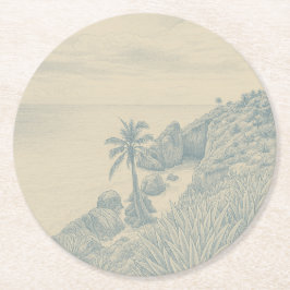Tulum Paper Coaster ラウンドペーパーコースター