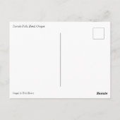 Tumalo滝、OR ポストカード (裏面)