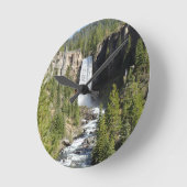 Tumalo滝、OR ラウンド壁時計 (傾斜)