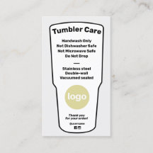 Tumblerの指気に示ロゴの名刺を追加