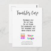 Tumblerの気に指示にビジネス名のロゴを追加 ポストカード (正面/裏面)