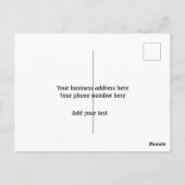 Tumblerの気に指示にビジネス名のロゴを追加 ポストカード (裏面)