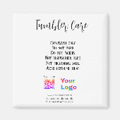 Tumblerの気に指示にビジネス名のロゴを追加 マグネット (正面)