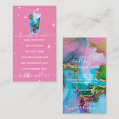 Tumblerロ気にゴのマルベグラデーションルテクスピンク 名刺 (正面/裏面)