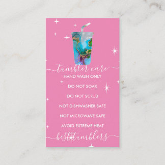 Tumblerロ気にゴのマルベグラデーションルテクスピンク 名刺