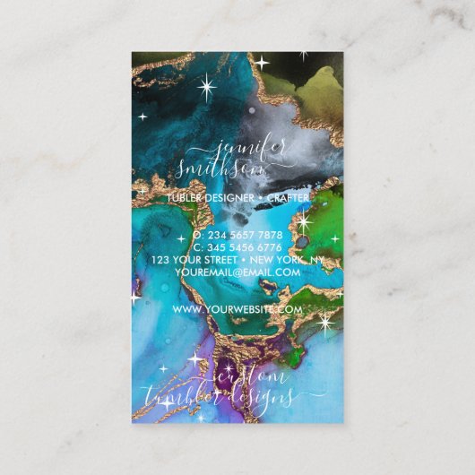 Tumblerロ気にゴグラデーションマルベルのテクスチャ黒 名刺 (裏面)