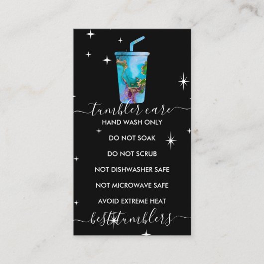 Tumblerロ気にゴグラデーションマルベルのテクスチャ黒 名刺 (正面)